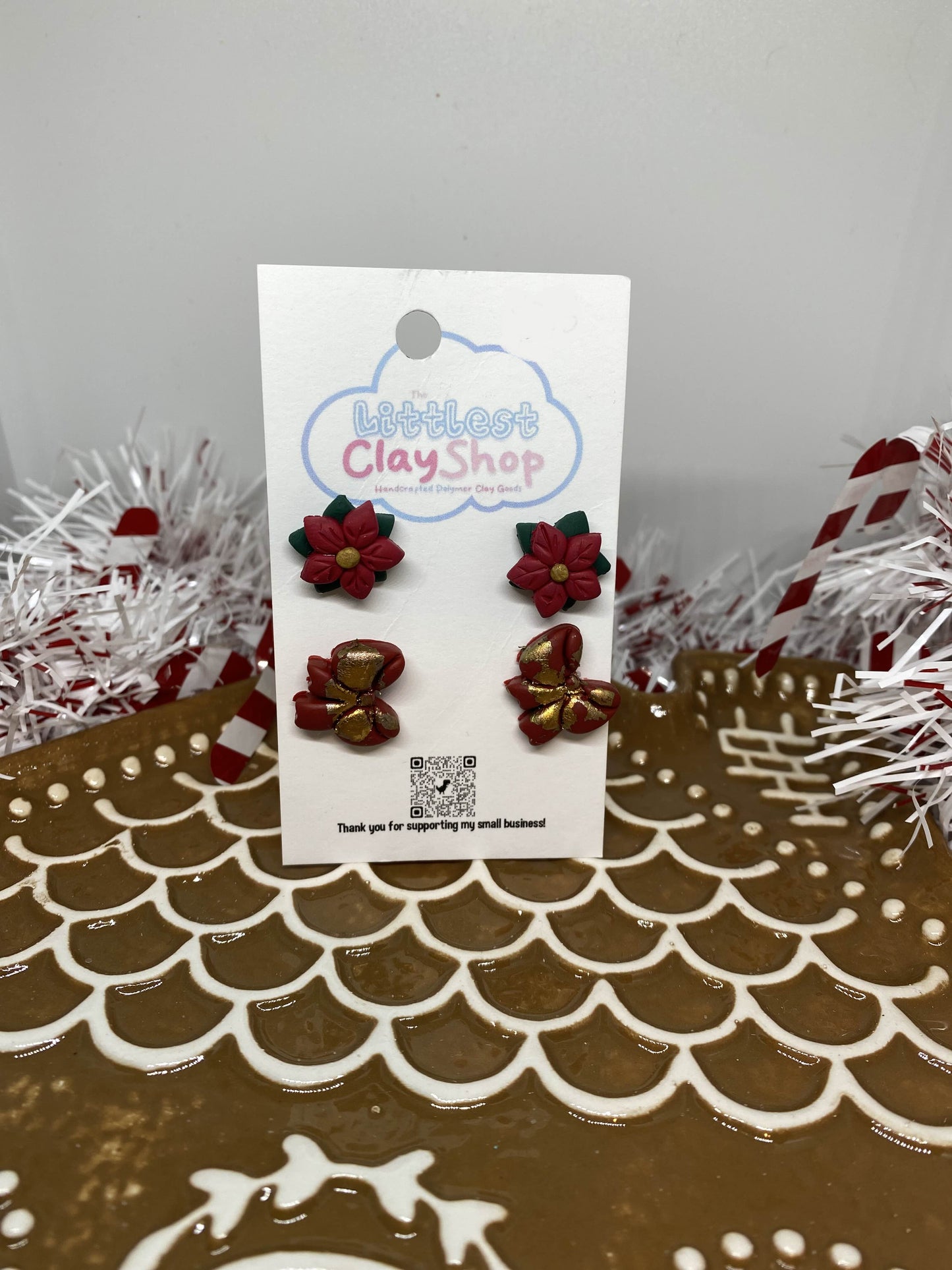 Poinsettia stud pack