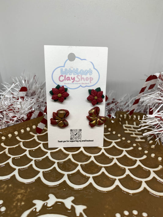 Poinsettia stud pack