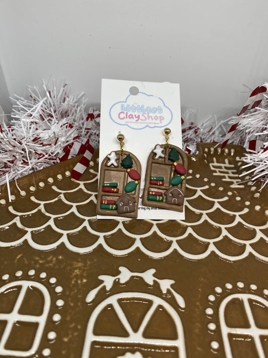 Christmas Bookshelves